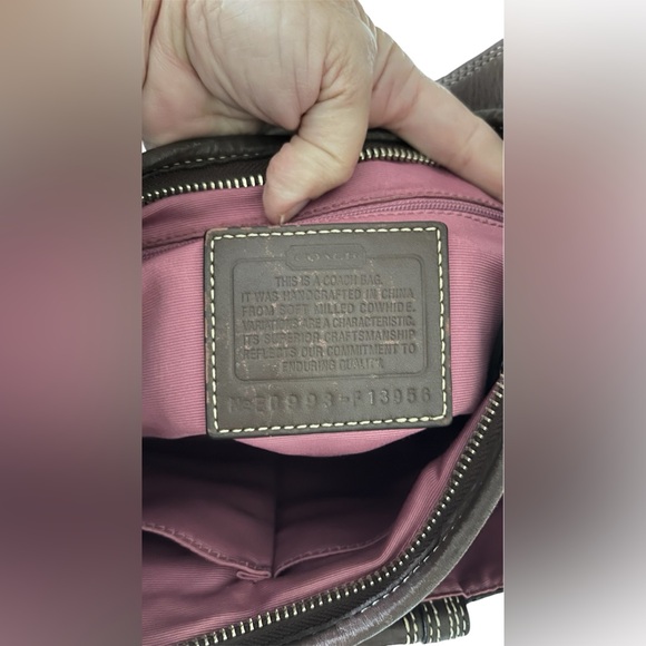 Coach Bags Coach F3956 Dark Brown Shoulder Bag Turnlock Vintage